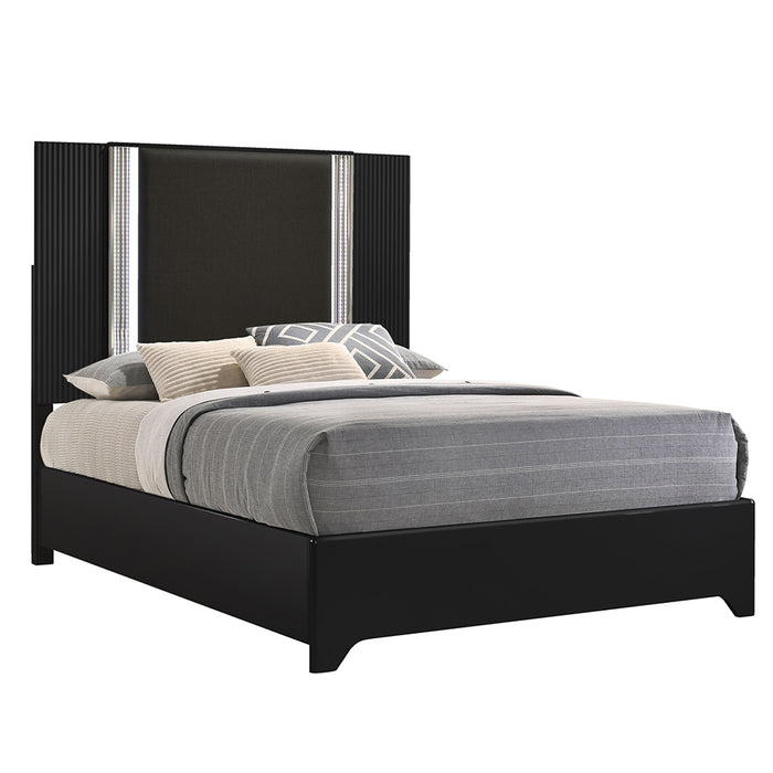 Global Furniture Aspen Black Queen Bed