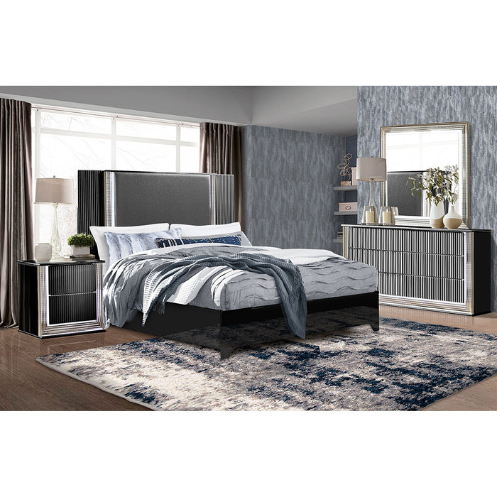 Global Furniture Aspen Black King Bed