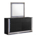 Global Furniture Aspen Black Dresser with LED