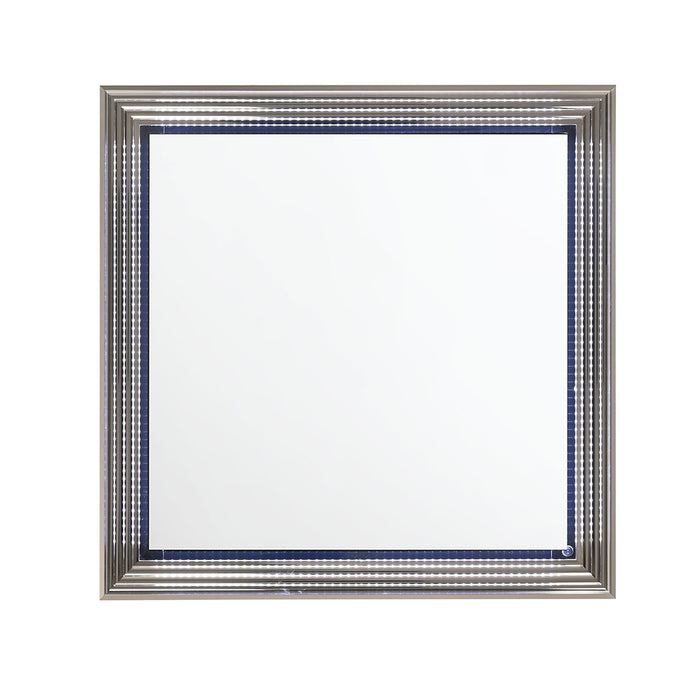 Global Furniture Aspen Black Mirror with LED