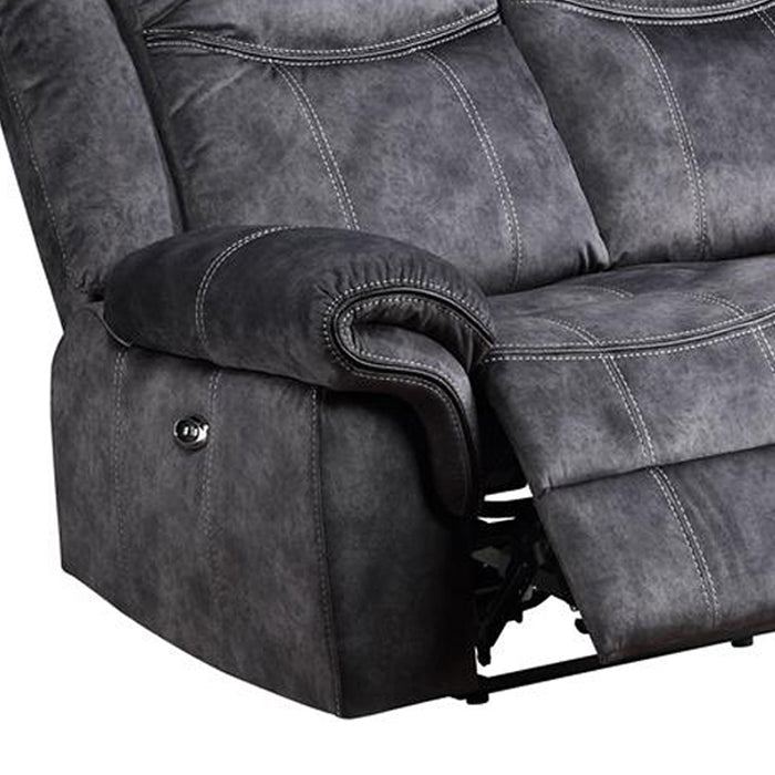 Global Furniture Power Reclining Sofa Black