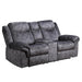 Global Furniture Power Console Reclining Loveseat Black