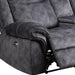 Global Furniture Power Console Reclining Loveseat Black