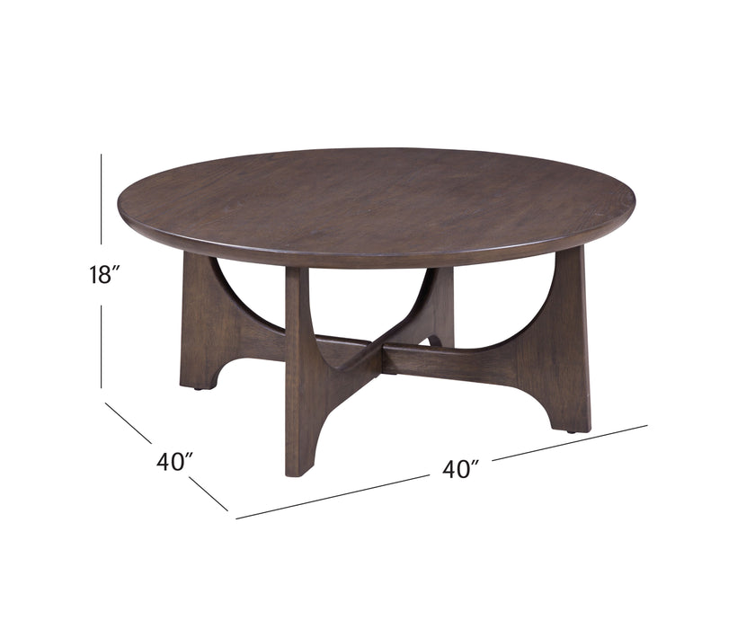 Dunnigan - Oak Cocktail Table - Brown