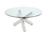 Chintaly 9008-OCC Contemporary 35" Round Cocktail Table