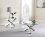 Chintaly 9008-OCC Contemporary 35" Round Cocktail Table