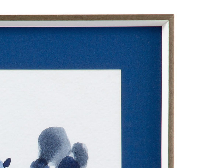 Cobalt Blossom II - Framed Print - Blue