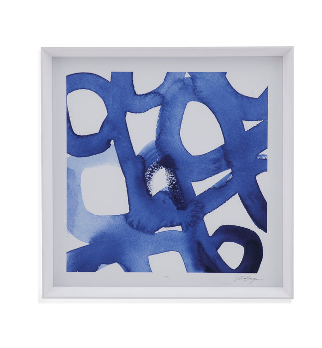 Windsor Ravel II - Framed Print - Blue