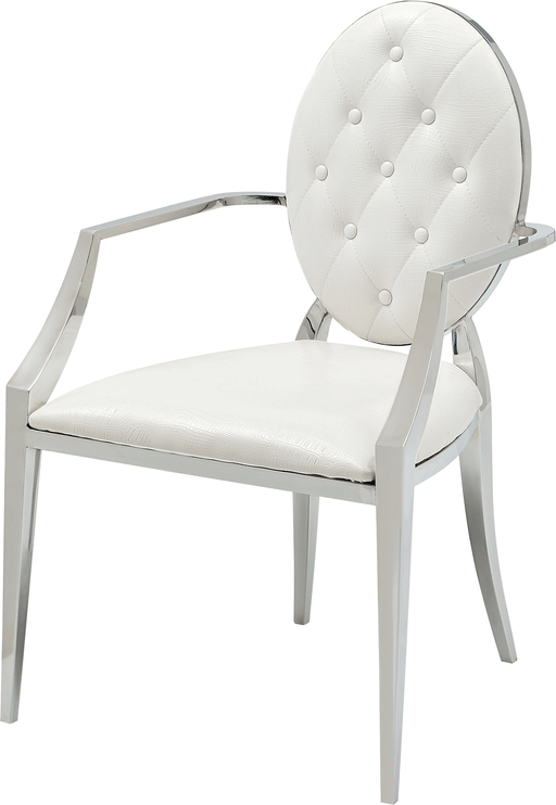 ESF Extravaganza Collection 110 Dining Arm Chair White i22146