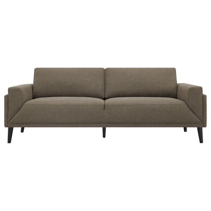 Rilynn - 2-Piece Upholstered Track Arms Sofa Set - Brown