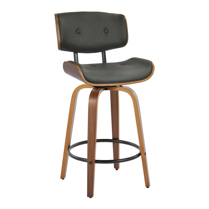 Lombardi - 26" Fixed-height Counter Stool (Set of 2) - Black