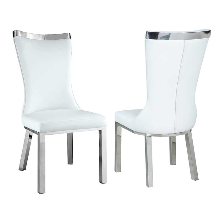 Chintaly ADELLE Contemporary Curved-Back Side Chair - 2 per box