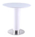 Chintaly AGNES Contemporary Round White Counter Table