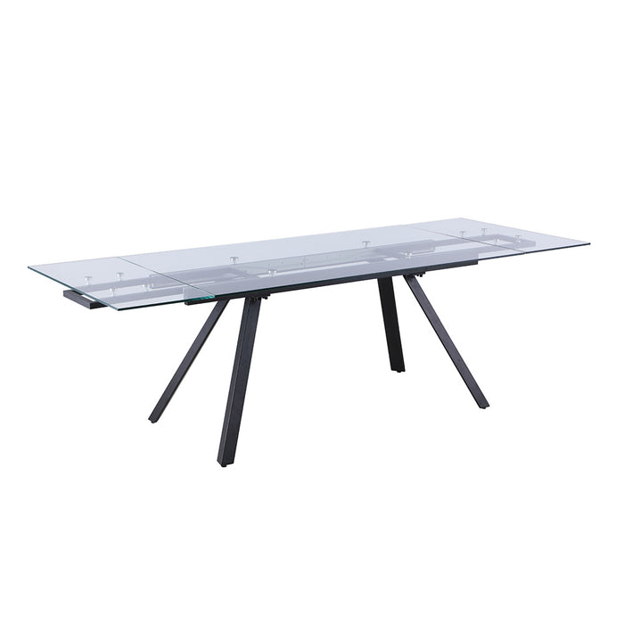Chintaly AIDA Extendable Glass Dining Table