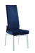 Chintaly ANABEL-SC Contemporary Motion Back Side Chair w/ Chrome Frame - 2 per box - Blue