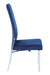 Chintaly ANABEL-SC Contemporary Motion Back Side Chair w/ Chrome Frame - 2 per box - Blue