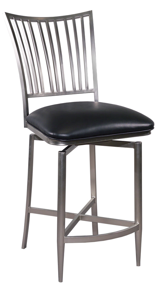 Chintaly ASHTYN-CS Fan Back Memory Return Swivel Stool