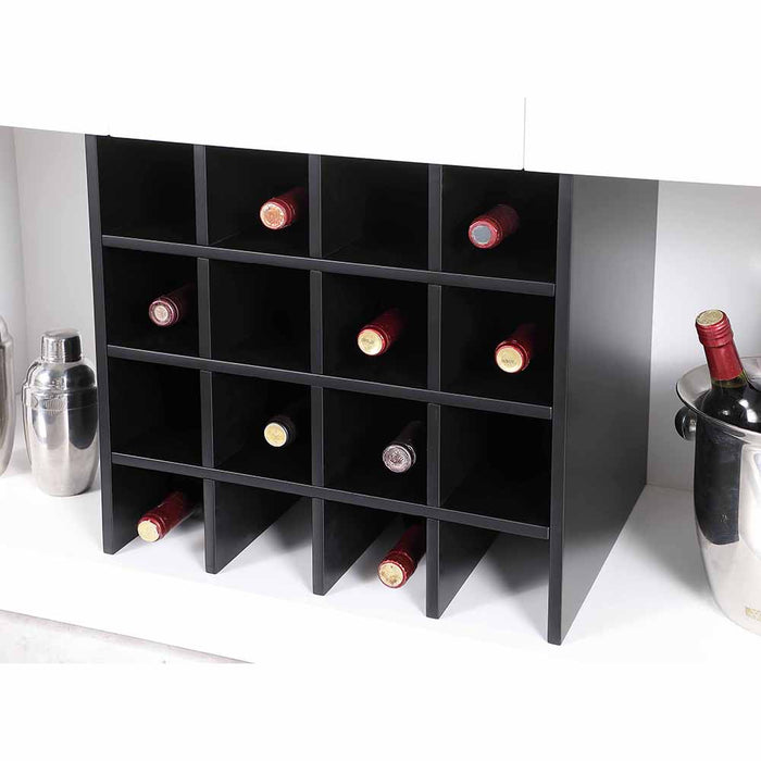 Chintaly BAXTER-BAR Home Bar w/ Honeycomb Accent and Storage