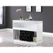 Chintaly BAXTER-BAR Home Bar w/ Honeycomb Accent and Storage