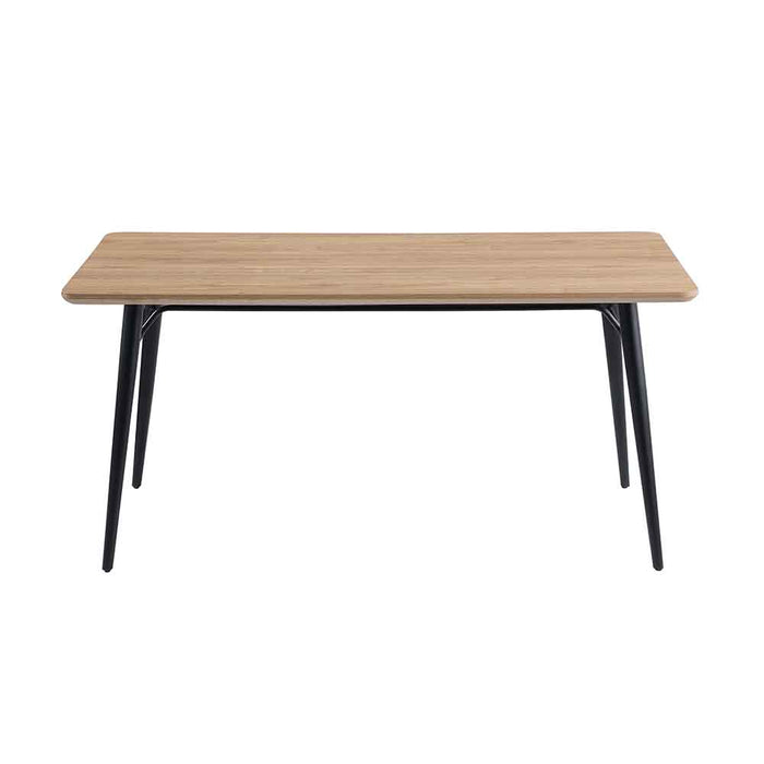Chintaly BRIDGET Modern 35" x 63" Wooden Table w/ Tapered Leg Base