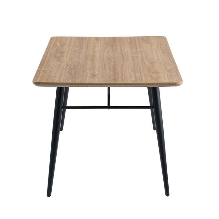 Chintaly BRIDGET Modern 35" x 63" Wooden Table w/ Tapered Leg Base