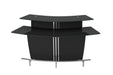Chintaly BROADWAY Black Glass Table Top Bar Top
