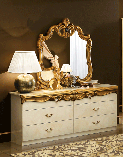 ESF Camelgroup Italy Barocco Dressers IVORY/GOLD SET p13149