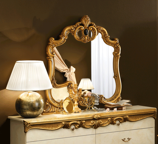 ESF Camelgroup Italy Barocco Ivory/Gold mirror SET p13112