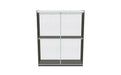 ESF Camelgroup Italy Aida White/Silver 4 Door Wardrobe SET p10413