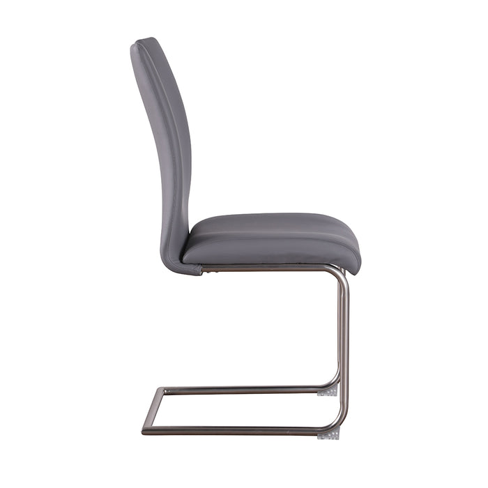 Chintaly CARINA-SC Handle Back Cantilever Side Chair - 4 per box - Gray
