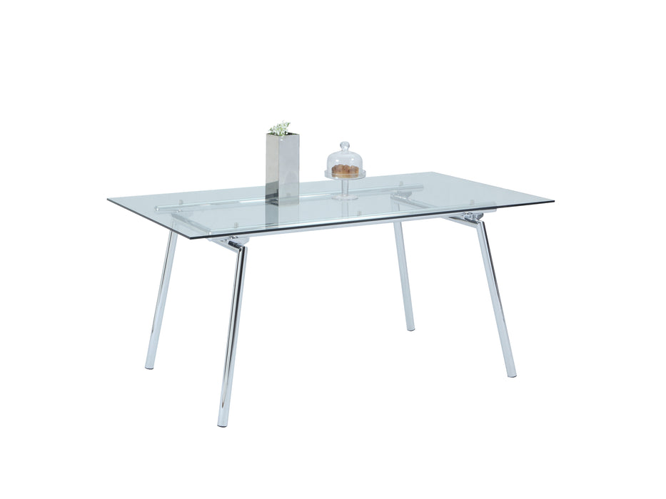 Chintaly COLLEEN Contemporary Glass Dining Table