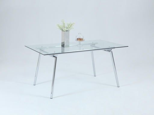 Chintaly COLLEEN Contemporary Glass Dining Table