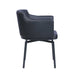 Chintaly PIXIE-BLK Modern Club Arm Chair w/ Memory Swivel - 2 per box