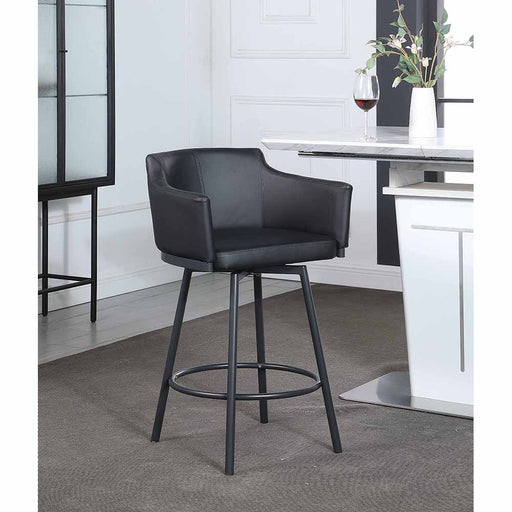 Chintaly DEMI Modern Club Counter Stool w/ Memory Swivel