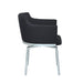 Chintaly DUSTY Contemporary Club Arm Chair w/ Memory Swivel - 2 per box - Black