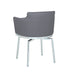 Chintaly DUSTY Contemporary Club Arm Chair w/ Memory Swivel - 2 per box - Gray
