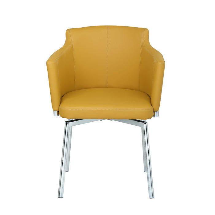 Chintaly DUSTY Contemporary Club Arm Chair w/ Memory Swivel - 2 per box