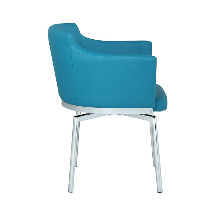 Chintaly DUSTY Contemporaryn Club Arm Chair w/ Memory Swivel - 2 per box
