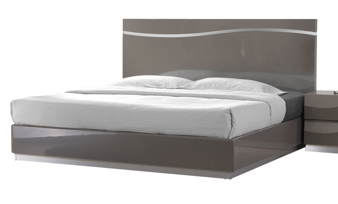 Chintaly DELHI Contemporary High Gloss King Size Bed