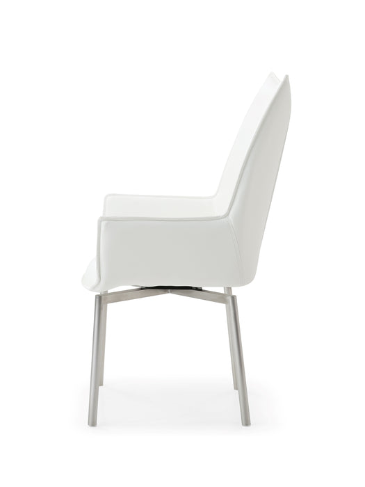 ESF Extravaganza Collection 1218 swivel dining chair White SET p12029