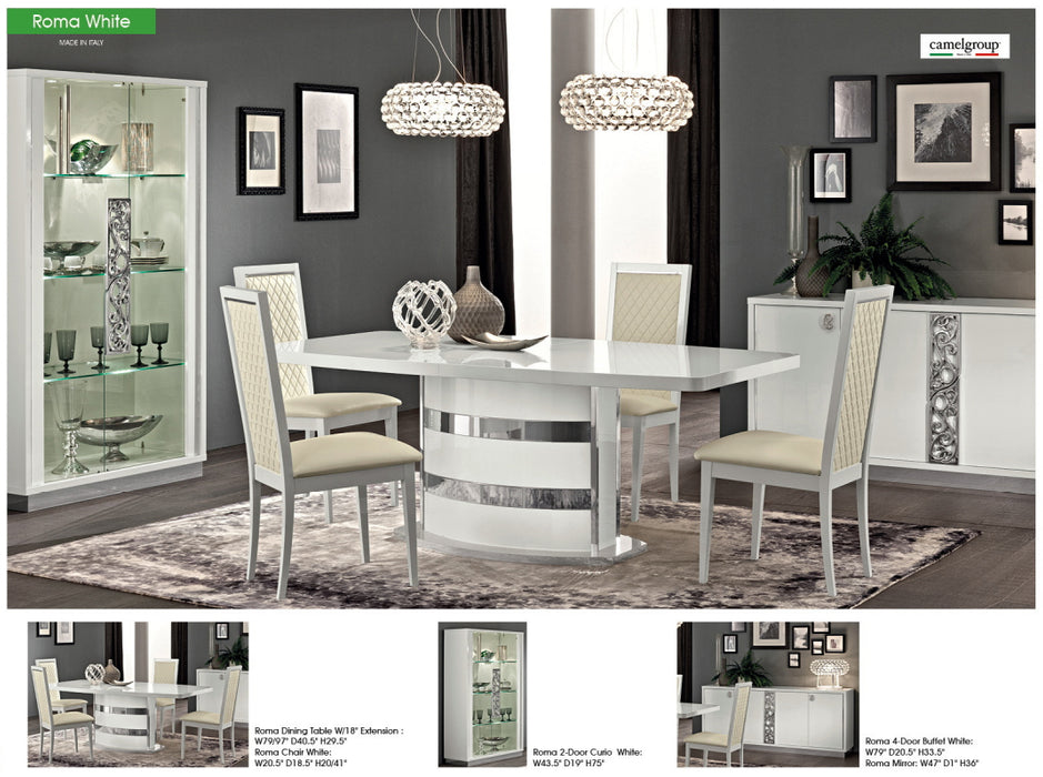 ESF Camelgroup Italy Roma Dining Table White, Italy SET p11639