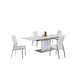 Chintaly ELIZABETH Dining Set w/ Extendable Dining Table & 4 Motion-Back Side Chairs