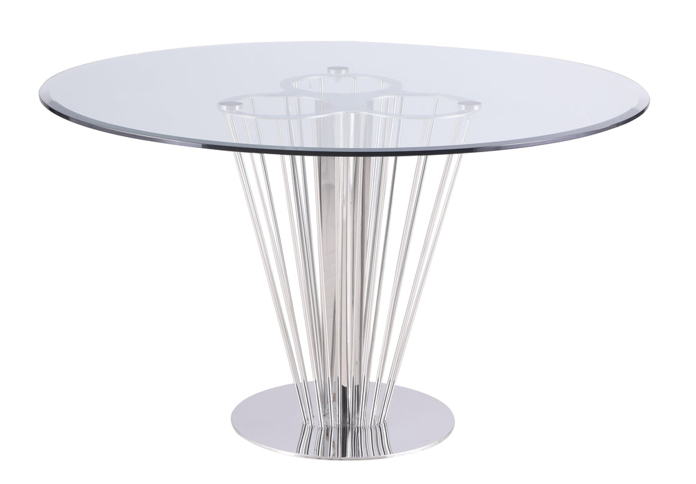 Chintaly FERNANDA 51" Round Tempered Glass Top