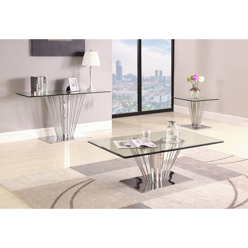 Chintaly FERNANDA-OCC Contemporary Glass Sofa Table