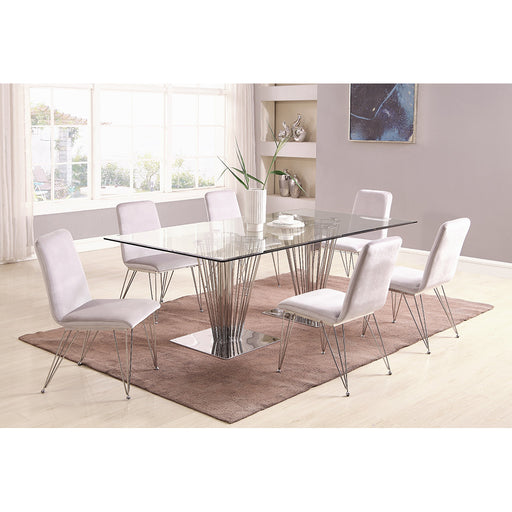 Chintaly FERNANDA Contemporary Upholstered Side Chair - 2 per box