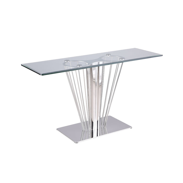 Chintaly FERNANDA-OCC Contemporary Glass Sofa Table