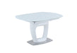 Chintaly GIULIANA Contemporary Extendable Starphire Glass Dining Table