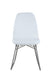 Chintaly GRETCHEN Contemporary Curved-Back Side Chair w/ Sled Base - 2 per box