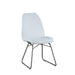 Chintaly GRETCHEN Contemporary Curved-Back Side Chair w/ Sled Base - 2 per box