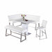 Chintaly GWEN Contemporary Extendable Melamine Counter Table